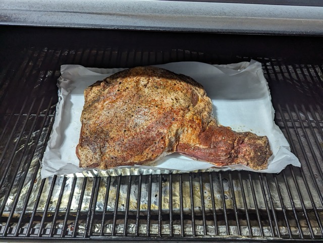 Lamb Leg in the Smoker